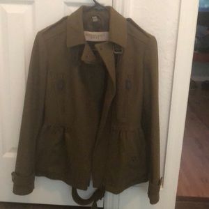 Burberry Brit size 4 olive green jacket